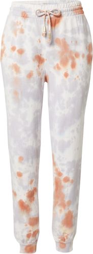 Pantaloni  lilla pastello / arancione scuro / bianco