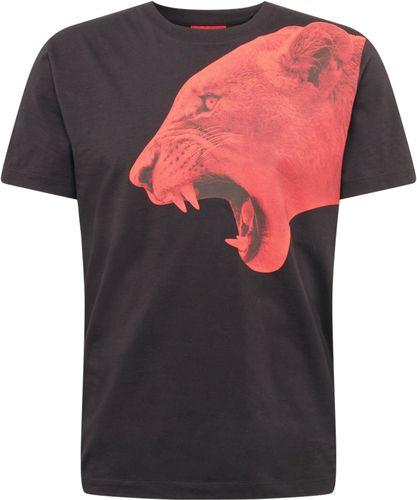 T-Shirt 'Denbei'  nero / rosso