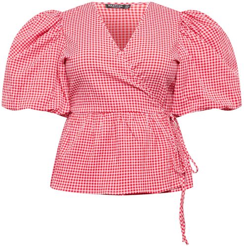 Camicia da donna  rosso / bianco