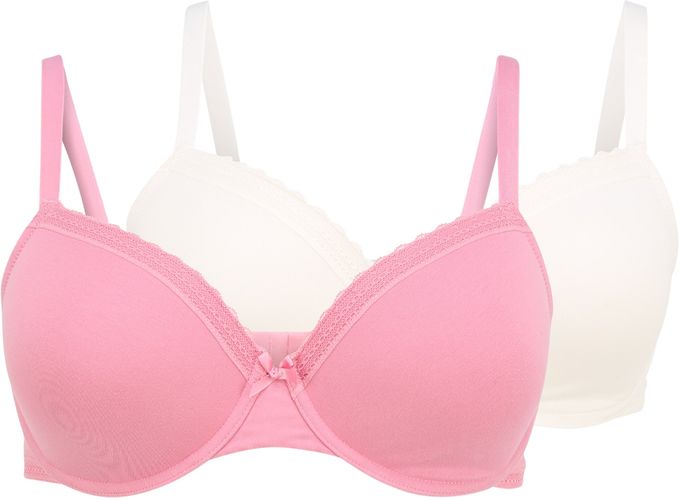 Reggiseno 'LILA'  rosa / bianco