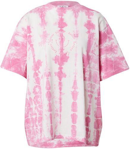 Maglietta 'Fleur'  bianco / rosa