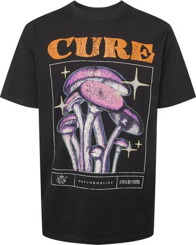 Maglietta 'Cure'  lilla / nero / bianco