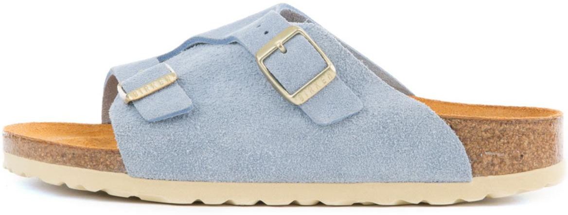 Birkenstock for Women: Zurich Blue Suede Sandals