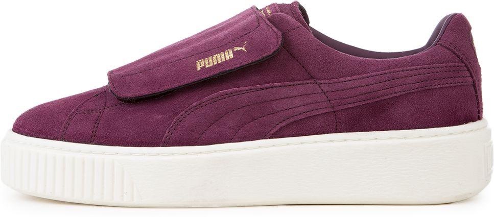 Suede Platform Strap Sneaker