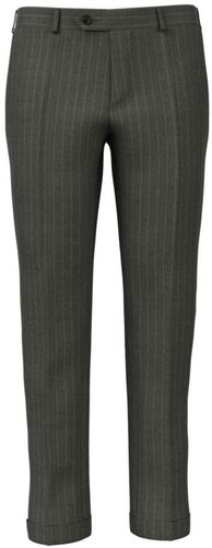 Pantaloni da uomo su misura, Vitale Barberis Canonico, Icon Gessato Grigio, Quattro Stagioni | Lanieri