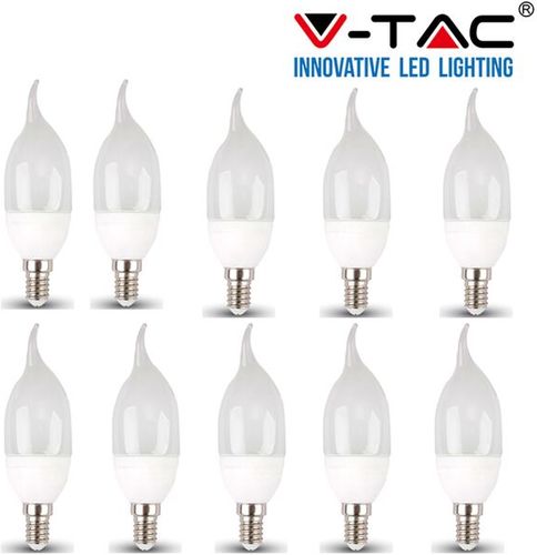 10 LAMPADINE LED V-Tac Candela E14 da 4W Lampade Luce Calda Naturale Fredda-caldo