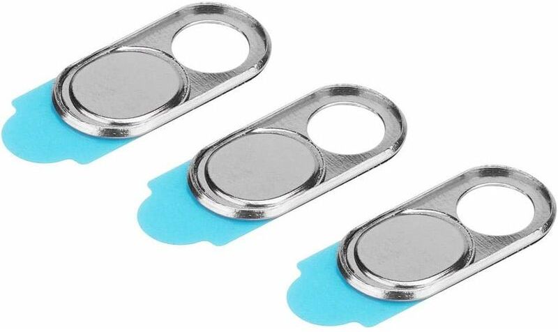 3pcs Ultra Sottile Metallo Web Camera Cover Copriobiettivo Protezione Privacy Contro Hacker Adatto per Smart Phone Tablet Laptop(Argento)