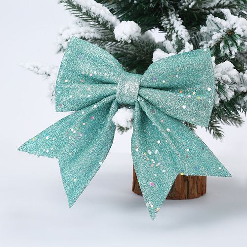 4 fiocchi di Natale con glitter, fiocchi di Natale, fiocchi per antenna, fiocchi per fai da te,decorazioni per albero di Natale, Rosa