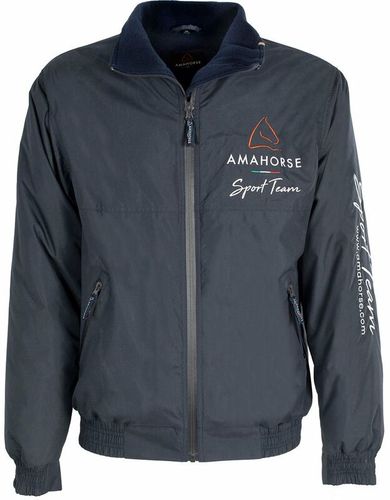 Bomber invernale Sport Team da adulto in tessuto tecnico impermeabile e traspirante: xxs, Blu navy