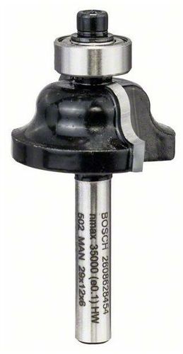 Professional Bit di formatura bordi, 6mm, R1 4mm, D1 28,6mm, b 8mm, l 12,4mm, g 54mm - 2608628454 - Bosch