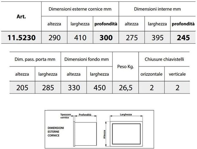 Cassaforte Mottura 11.5230 new