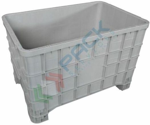 Cassa pallet in plastica (HDPE) 4 piedi, Mis. 1000 L x 635 P x 645 H mm, portata 150 Kg, volume 300 Lt