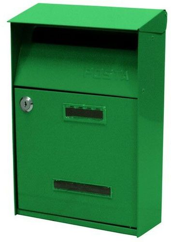 Cassetta Posta Verde Esterno Pubblicità Condominio Acciaio Buca Lettere Postale
