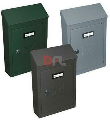 Cassetta postale ct cm 24x10xh40 colore grigio verde antracite colore: verde