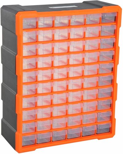 Cassettiera Box Per Accessori Minuteria Arancione 38x16x47.5 Cm - Fumeo