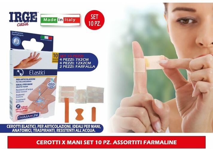 Cerotti X Mani Set 10 Pz. Assortiti Farmaline