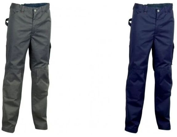 Rabat pantalone da lavoro Blu taglia s per primavera estate in poliestere e cotone con tasche alle ginocchiere Blu s