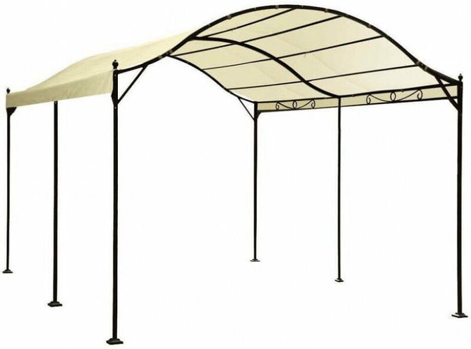 Gazebo Arco da Giardino 3x4 m in Acciaio Antracite