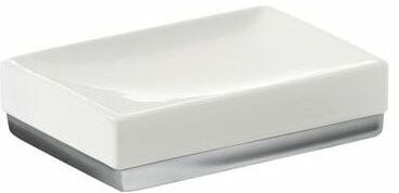 Porta Sapone Lucy Bianco Ceramica 3x12x8,2 Cm - Gedy