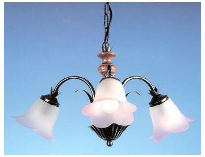 Lampadario fascino a 3 luci ferro battuto lanterna applique lampione lampade