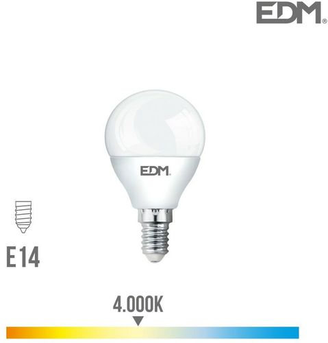 Lampadina led sferica - smd - e14 - 6w - 500 lumen - 4000k - luce diurna