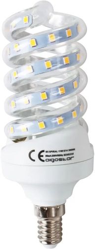 lampadina led a spirale ultra luminosa E14 bianco freddo 11 watt