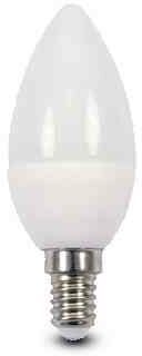 10 PZ Di LED OLIVA 5WE14 -LUMEN 440-3000K CALDA*