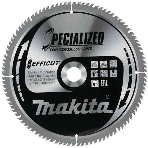 Makita B-67321 Lama circolare 305 x 30 x 2.15 mm Numero di denti: 100 1 pz.