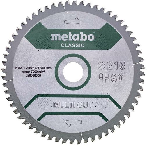 Lama 'multi cut - classic', 305x3,0/2,2x30 Z80 fz/tz 5°neg /b - 628667000 - Metabo