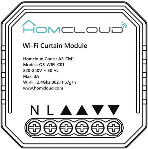 Modulo Tapparelle Intelligente Wi-Fi Da Incasso AS-CM1 - Homcloud