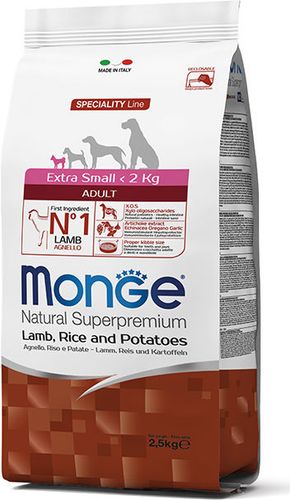 Natural Cane Taglia Extra Piccola, Crocchette - Agnello Riso e Patate 2,5kg