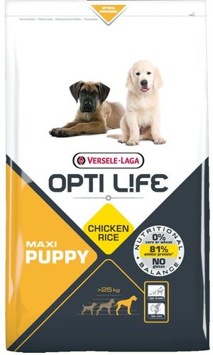 Opti Vita cibo per cani cucciolo Maxi Chicken & Rice | Credo che per cuccioli di taglia grande Versele Laga | Dogfood 12,5 kg
