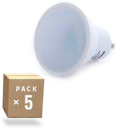 Pacchetto 5 Lampadine led GU10 6W 500Lm 6000ºK 40.000H [HO-GU10-SMD-6W-IC-CW-PK5-AP]