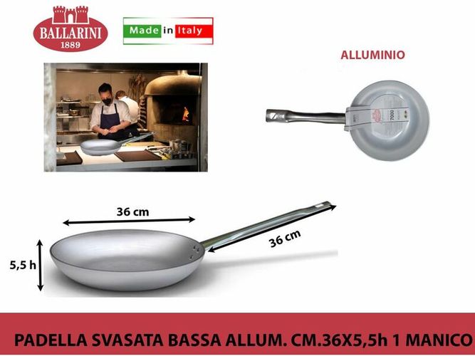 Padella svasata bassa professionale in alluminio cm 36 - Ballarini