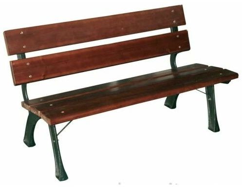 PANCHINA IN GHISA DOGHE LEGNO HYDE PARK GIARDINO PORTICATO CM 122x60x72 H 26105