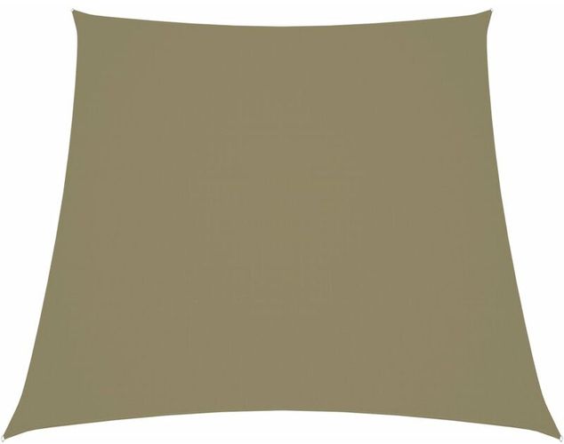 Parasole a Vela in Tela Oxford a Trapezio 3/4x3 m Beige