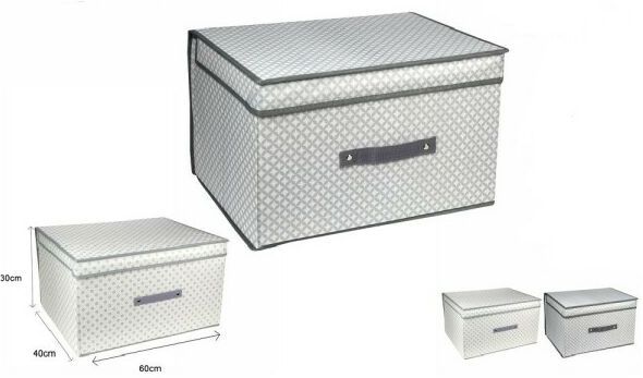 scatola box salvaspazio portatutto contenitore armadi organizer 60X40X30CM 53029