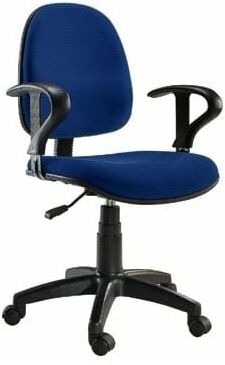 Sedia / Poltrona da ufficio / scrivania con braccioli - Mod. Dattilo blu