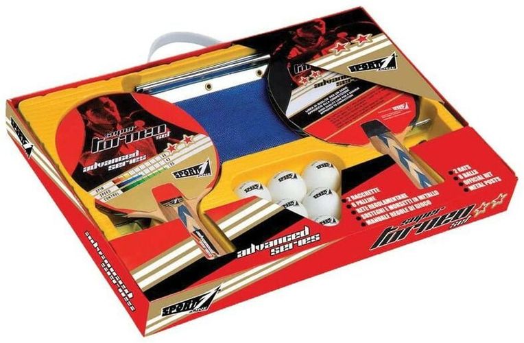 Set Advance Ping Pong 2 Racchette 6 Palline Tendi Rete Inclusa Tennis da Tavola