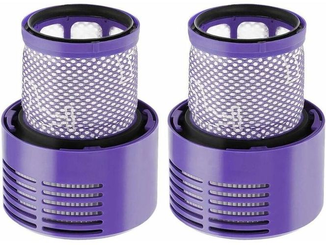 Confezione da 2 filtri lavabili per aspirapolvere Dyson serie V10 Sv12 con spazzola e panno per la pulizia, filtro di ricambio Dyson per serie Dyson