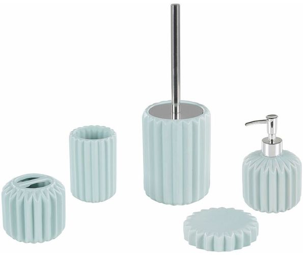 Set di 5 accessori da bagno blu GORBEA