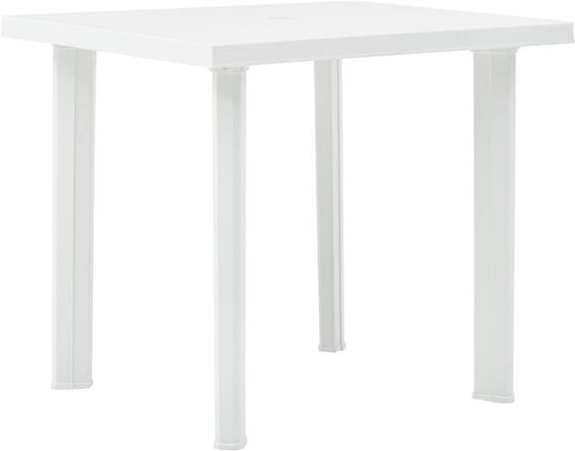 Tavolo da Giardino 78x75x72 cm in Plastica Bianco Bianco - Vidaxl