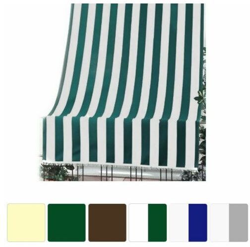 Tenda Da Sole In Tessuto Resistente Esterni Balcone Veranda Giardino 35100V Cm 140X250H Bianca/Grigio (35105)