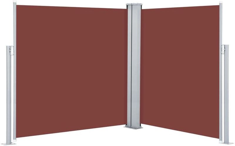Nova - Tenda da Sole Due Lati Retrattile per Patio 170x600 cm Resistente vari colori colore : Marrone