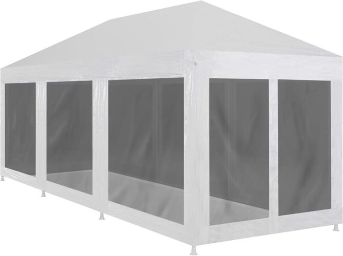 Tenda per Feste con 8 Pareti in Rete 9x3 m