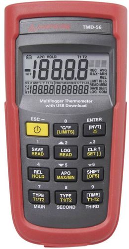 Beha Amprobe TMD-56 Termometro -50 - +1350 °c Sensore tipo e, j, k, n, r, s, t