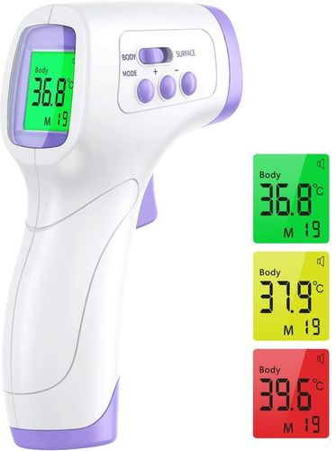 Termometro frontale per adulti, Termometro frontale a infrarossi, Termometro senza contatto 2 in 1 Oggetto adulto bambino, Termometro a infrarossi