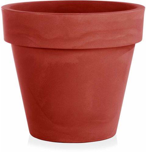 Vaso Ø30x27 cm in Polietilene Vaso Standard One Essential 30 Rosso Cardinale - Tulli