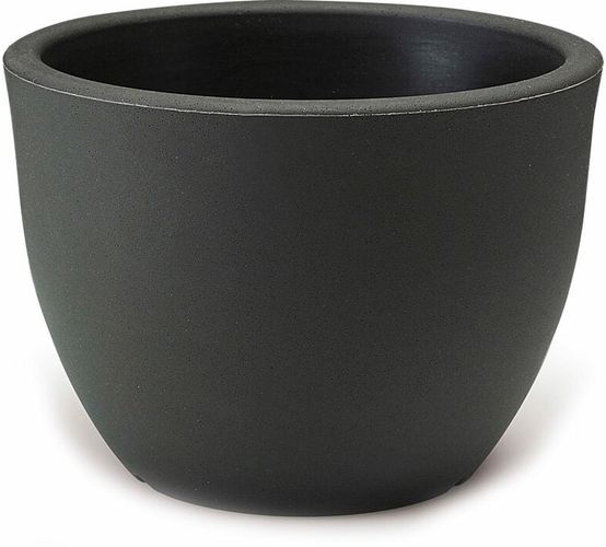 Vaso Ø50x37cm in Polietilene Orione Antracite - Vanossi