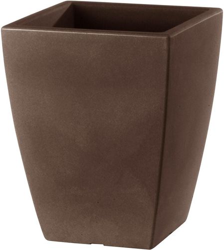 Vaso 40x40x50cm in Resina Quadro Veneto Essential 50 Bronzo - Tulli